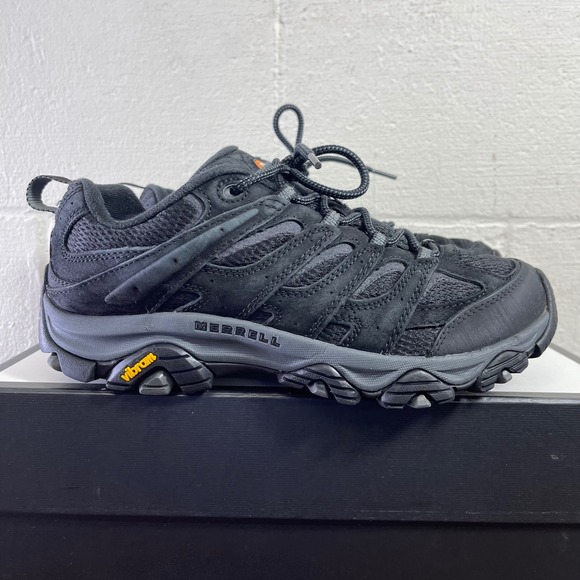 Merrell Moab 3 J035875W Black Night Hiking Shoes Vibram Sole Lace up Mens 8.5 W